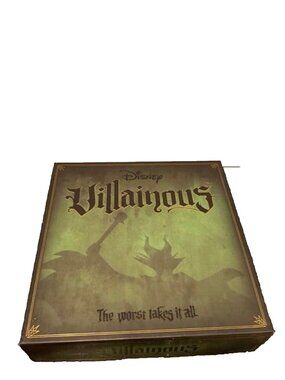 Disney Villainous COMPLETE Board Game Malificent Jafar Captain Hook Prince John